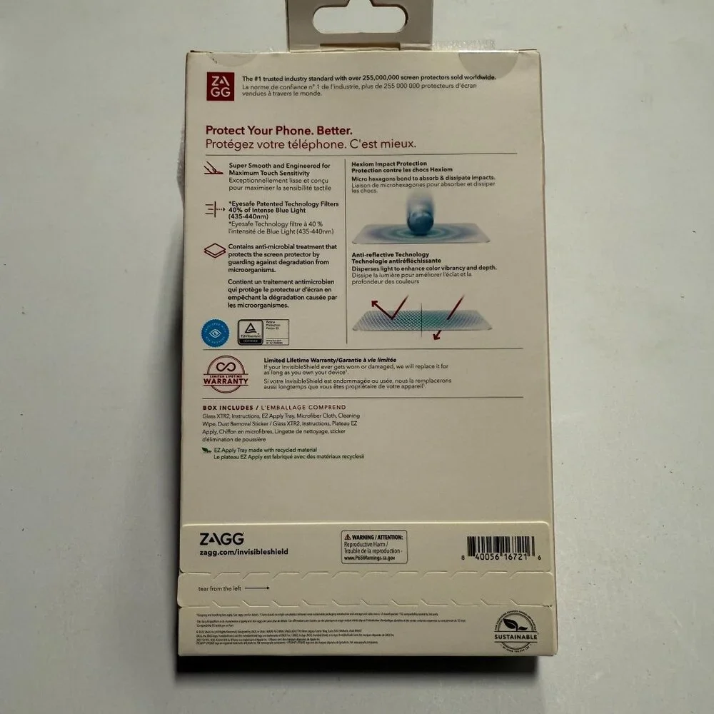ZAGG Apple iPhone 14 Plus/iPhone 13 Pro Max Invisible Shield Glass XTR AM Screen